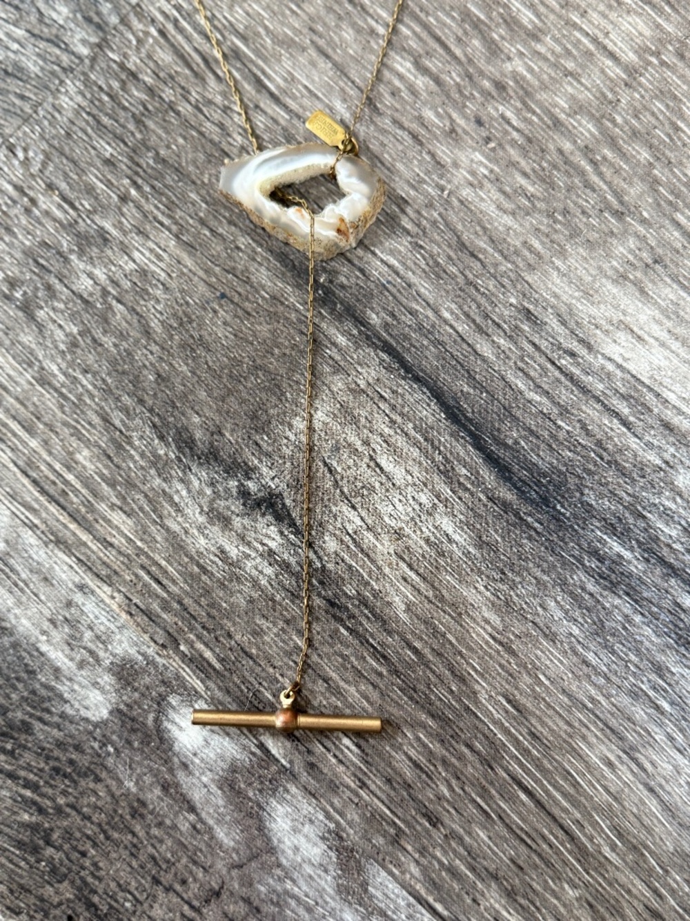 ERICA WEINER & Of a Kind Collab Agate Lariat Necklace